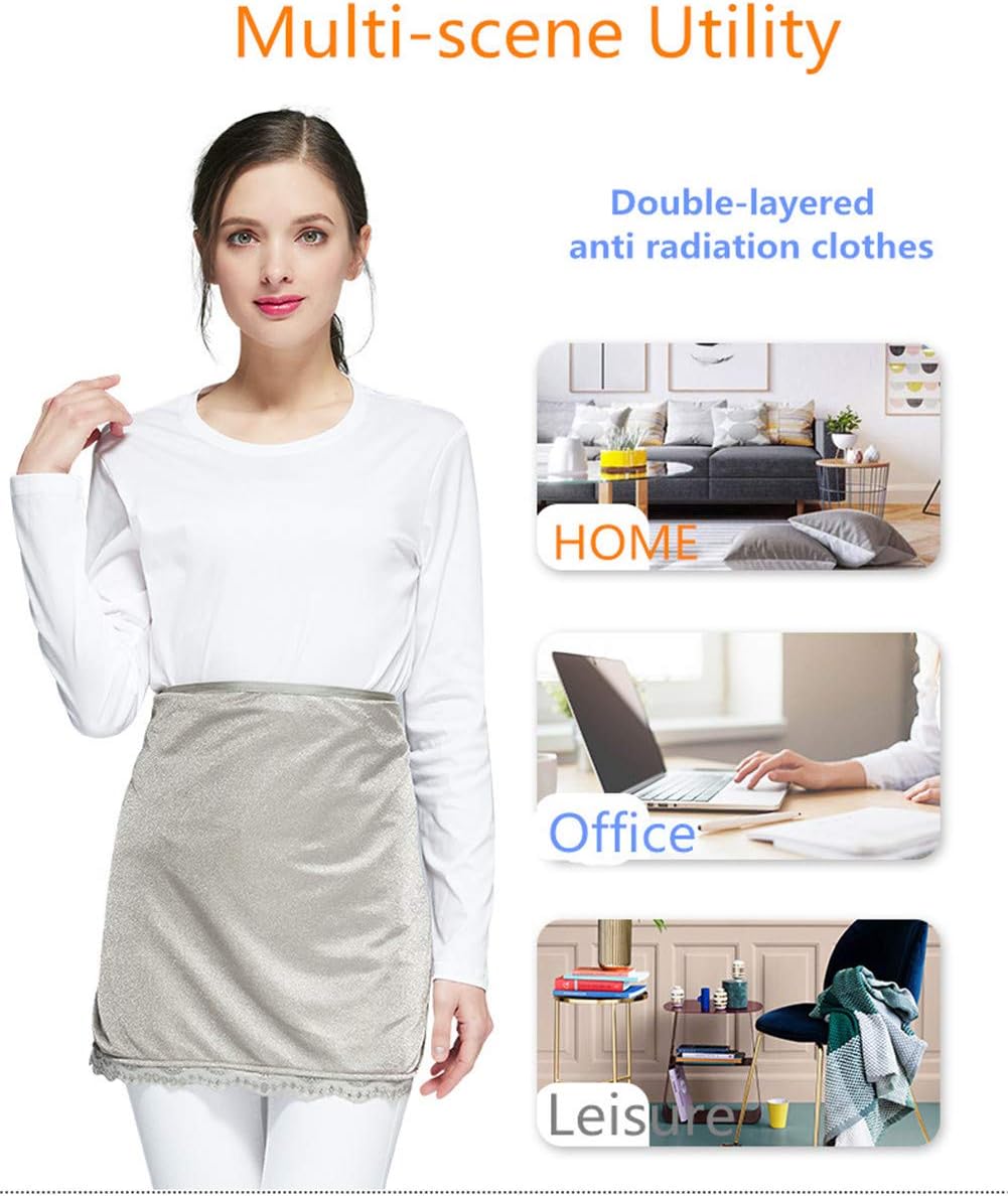 5G Anti-Radiation Clothes,Maternity Tanks Top Pregnant Dress EMF Apron(A)