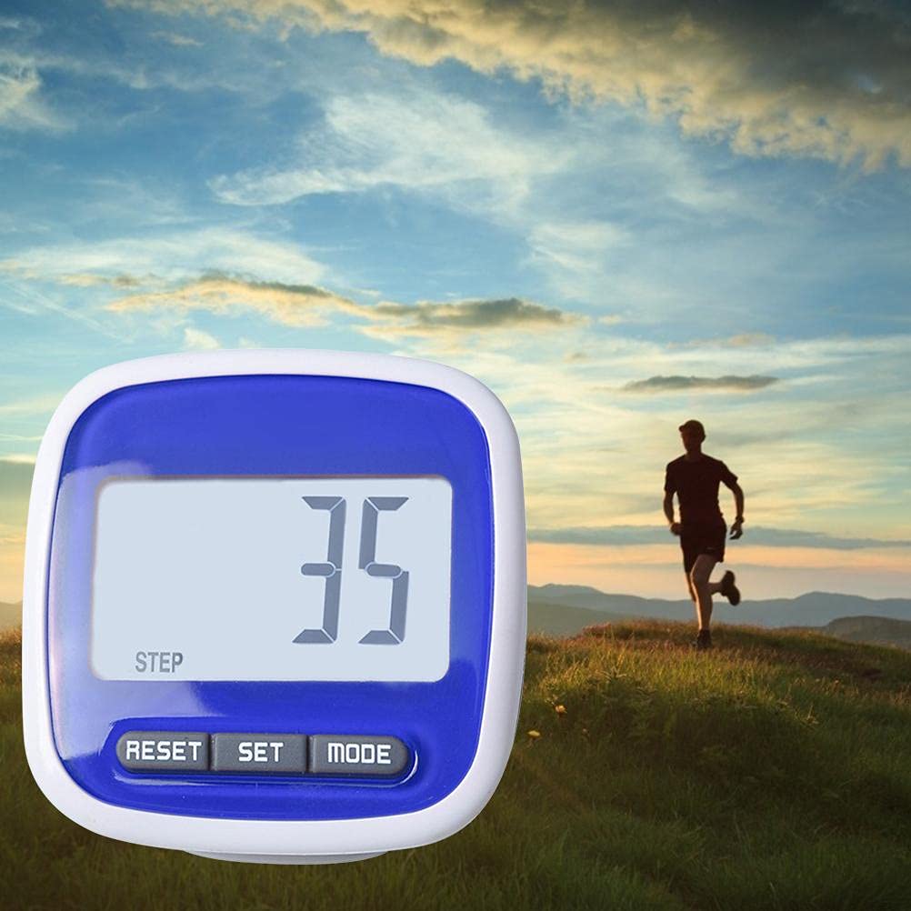 Podomètre de Marche, Compteur de Pas avec Capteur 3D, Distance Calorique et Réglage du Poids pour la Course à Pied, Le Fitness, la Randonnée