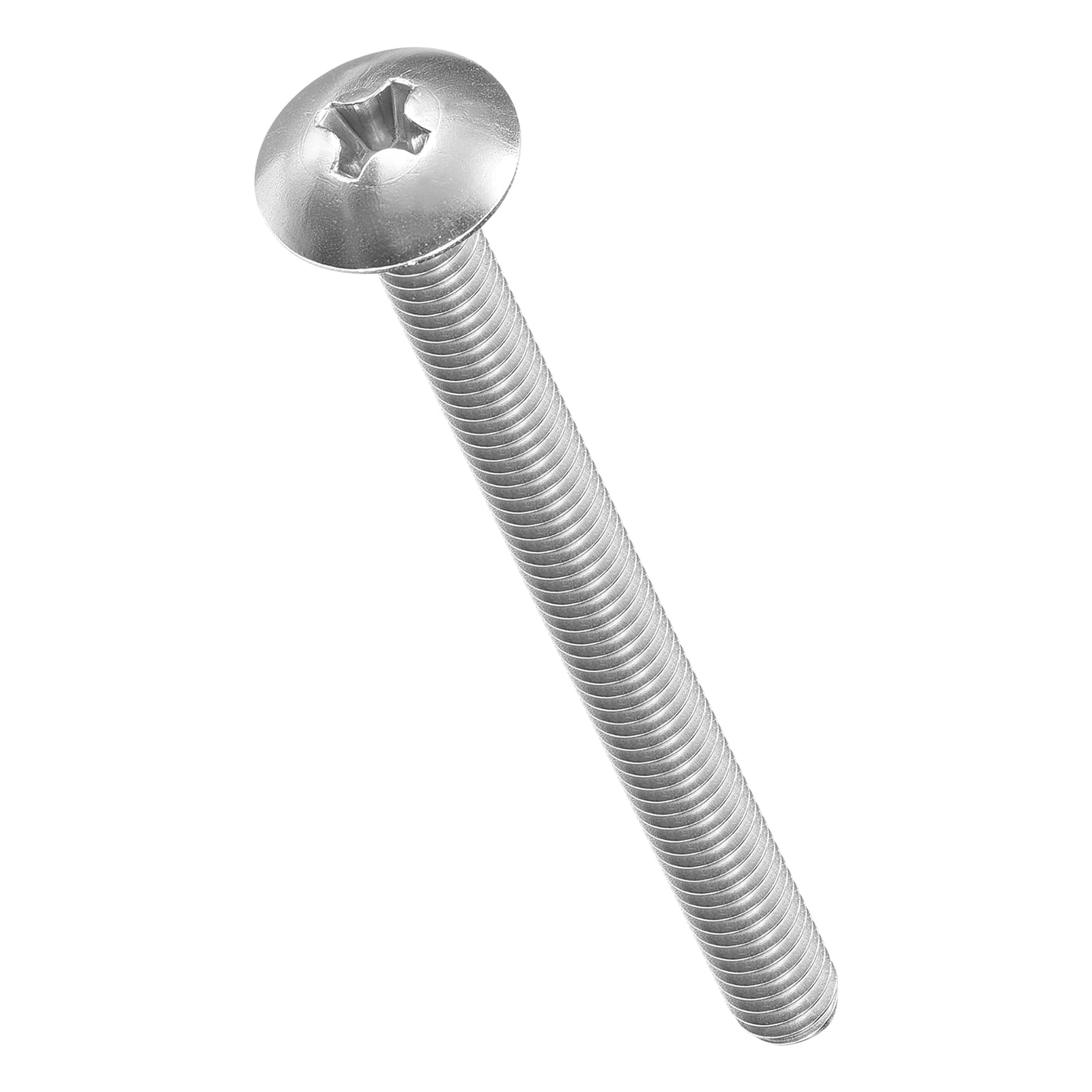 METALLIXITY Machine Screws Phillips Head(#8-32x2") 30Pcs, 304 Stainless Steel Round Head Phillips Drive Furniture Bolts