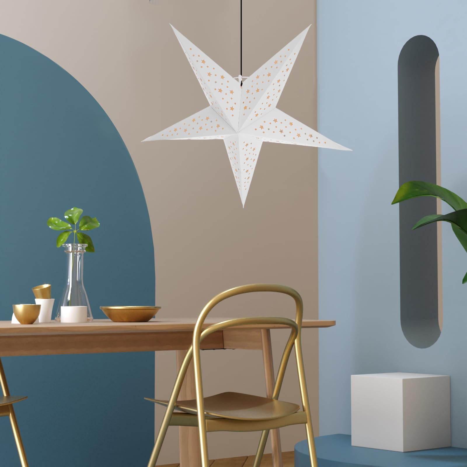星型ペンダントランプ　LED電球付き　シェード　２個セット　twinkle ペンダントライト 照明 おしゃれ 1灯 星形 星型 照明器具 ガラス