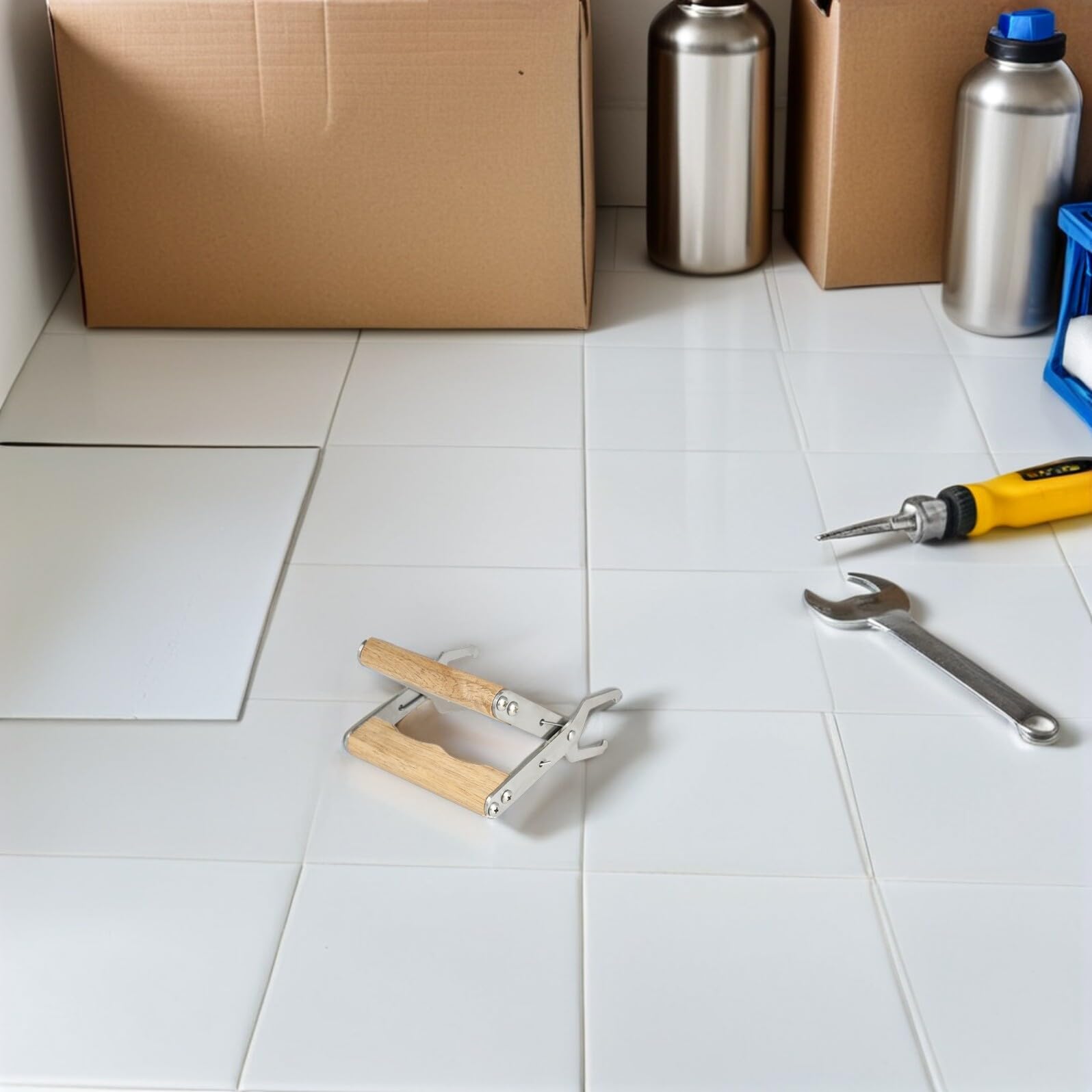 Levemolo Attrezzo per Apicoltura 4 Pezzi in Acciaio Inossidabile con Manico in Legno per Presa Facile e Sollevamento Delicato dei Telaini per Apicoltori