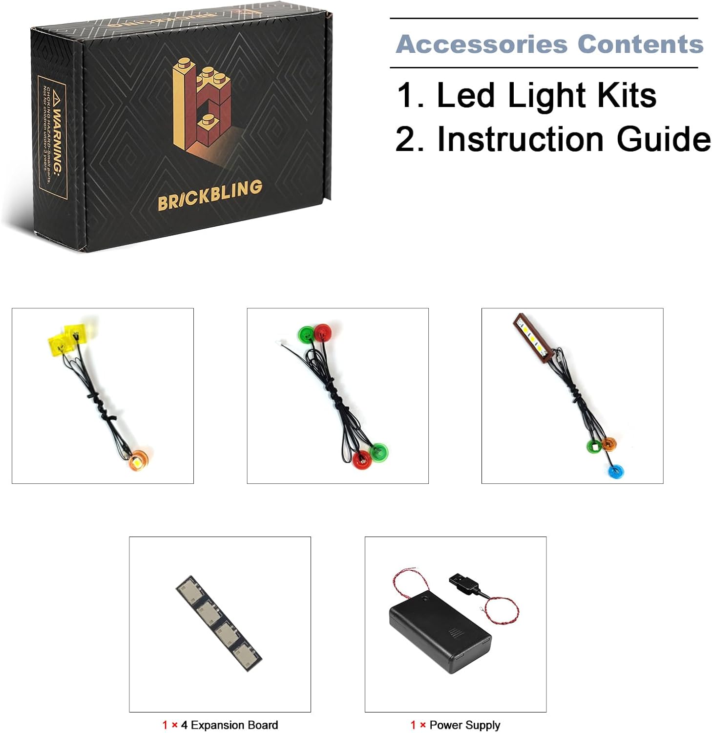 BrickBling Light Kit Compatible with Lego The Badlands Mineshaft Playset, Creative Lighting Compatible with Lego 21263, Great Gift for Kids Aged 10+(Lights Only, No Bricks)