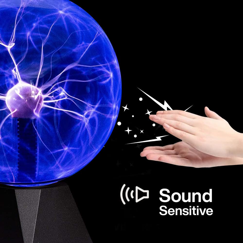 mcoplus 8 Inch Blue Plasma Ball, Lamp/Light, Electric Nebula