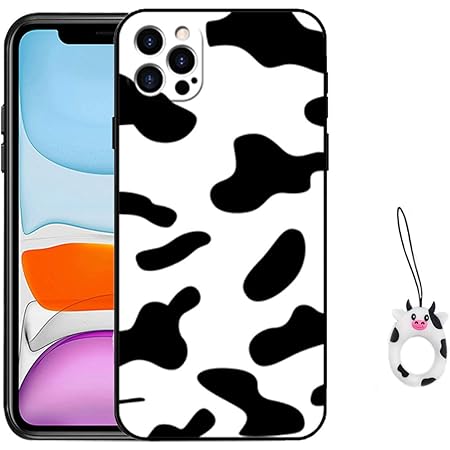 Amazon Co Jp J Lエイ Iphone 12pro 用 ケース スマホケースiphone 12pro 牛柄スマホケース 可愛い牛柄iphoneケース 牛柄ペンダント付き ダルメシアン柄 アニマルケース 家電 カメラ