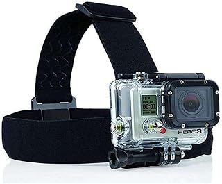 Navitech Adjustable Elastic Head Helmet Strap Mount - Compatible With Victure AC940 Action Camera 4K