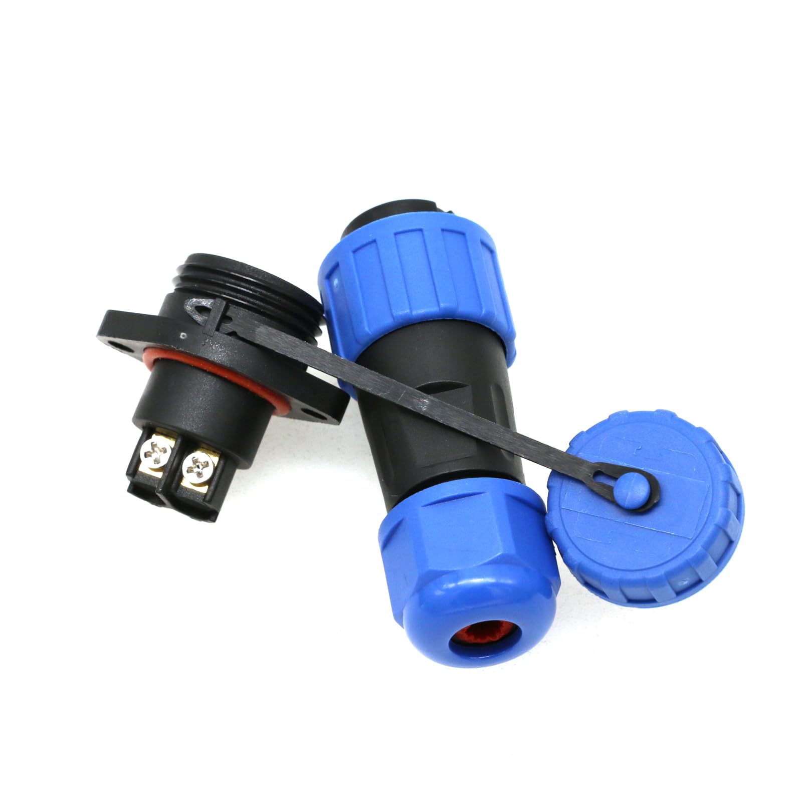 TY20 Screw Connection 2-7-Pin Back Nut/Flange/Docking/Square Cable Connector (5-Pin 10A, Flange Series), 5 polig 10A