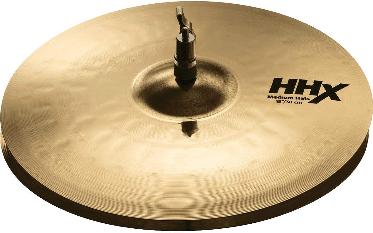 Sabian 15" HHX Medium Hi-Hats - Brilliant (11502XMB)