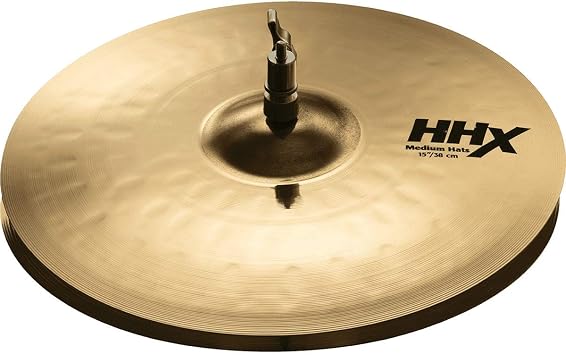 Sabian 15" HHX Medium Hi-Hats - Brilliant 11502XMB