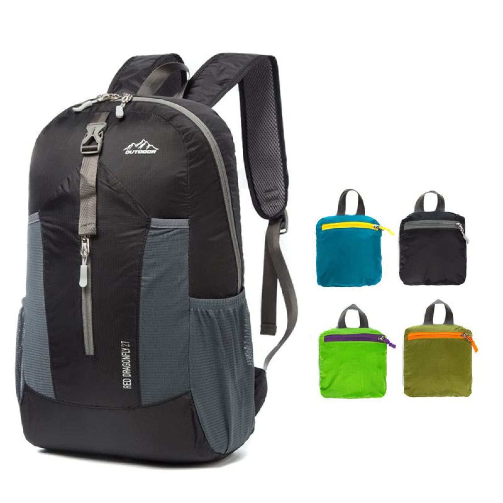 Zaino pieghevole da esterno Uomo Donna Borsa sportiva impermeabile portatile di grande capacità Zaino da trekking da viaggio resistente all'usura