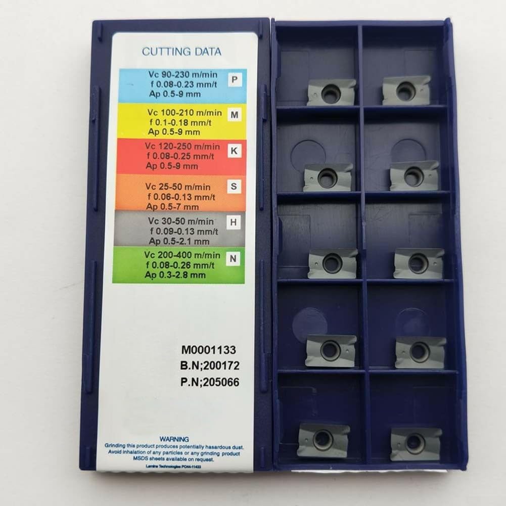 APKT 1003 PDTR Insertos de fresado, alto agarre y resistencia para corte a gran escala