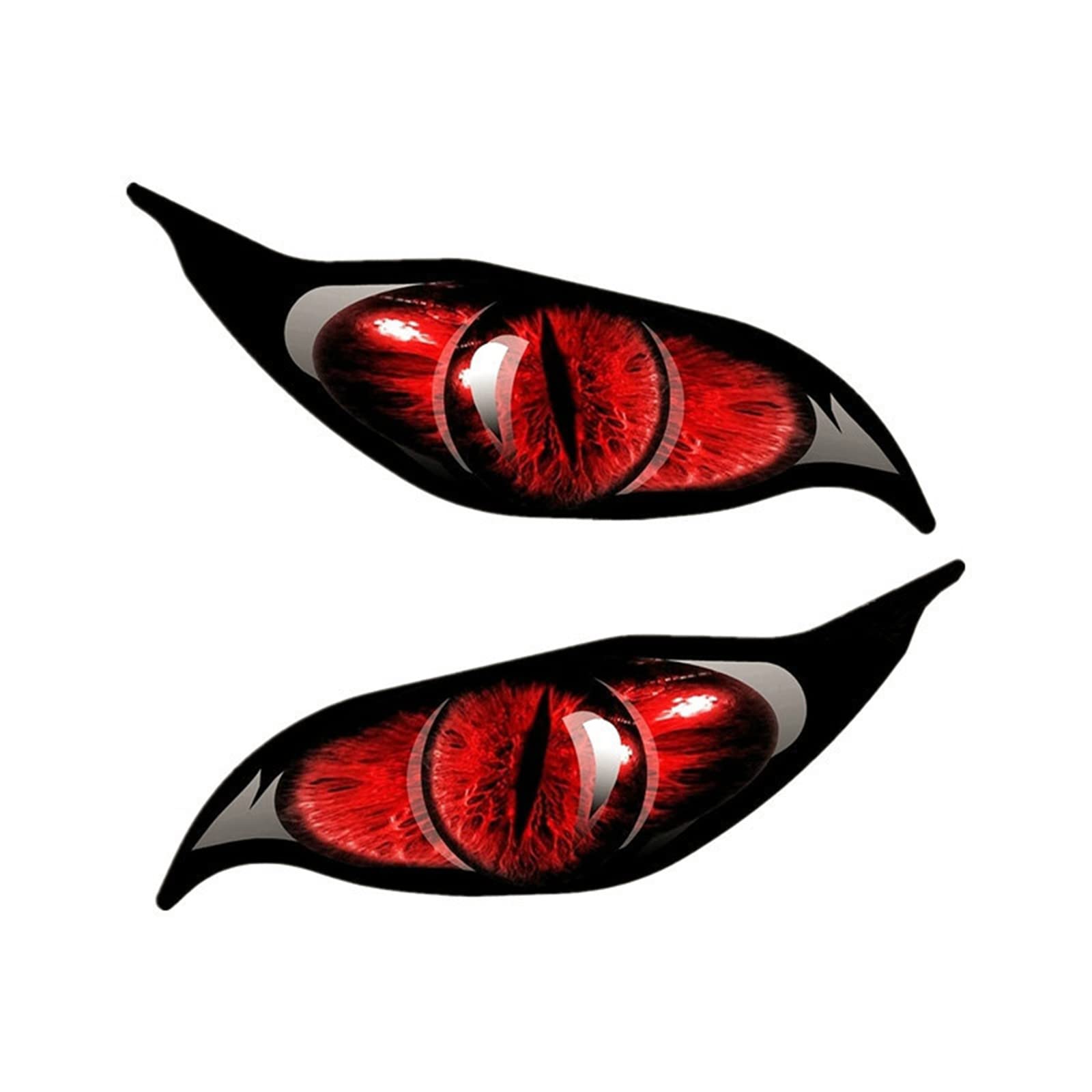 Vsilay 1 2 Pcs Evil Eyes Eye In Red Car Motorbike Helmets Sticker Decal Auto Decorations Windscreen Stickers 2/20Cm Length