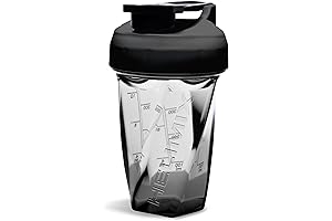 HELIMIX 1.5oz Vortex Blender Shaker Bottle: Mix Smoothies, Protein, & Cocktails