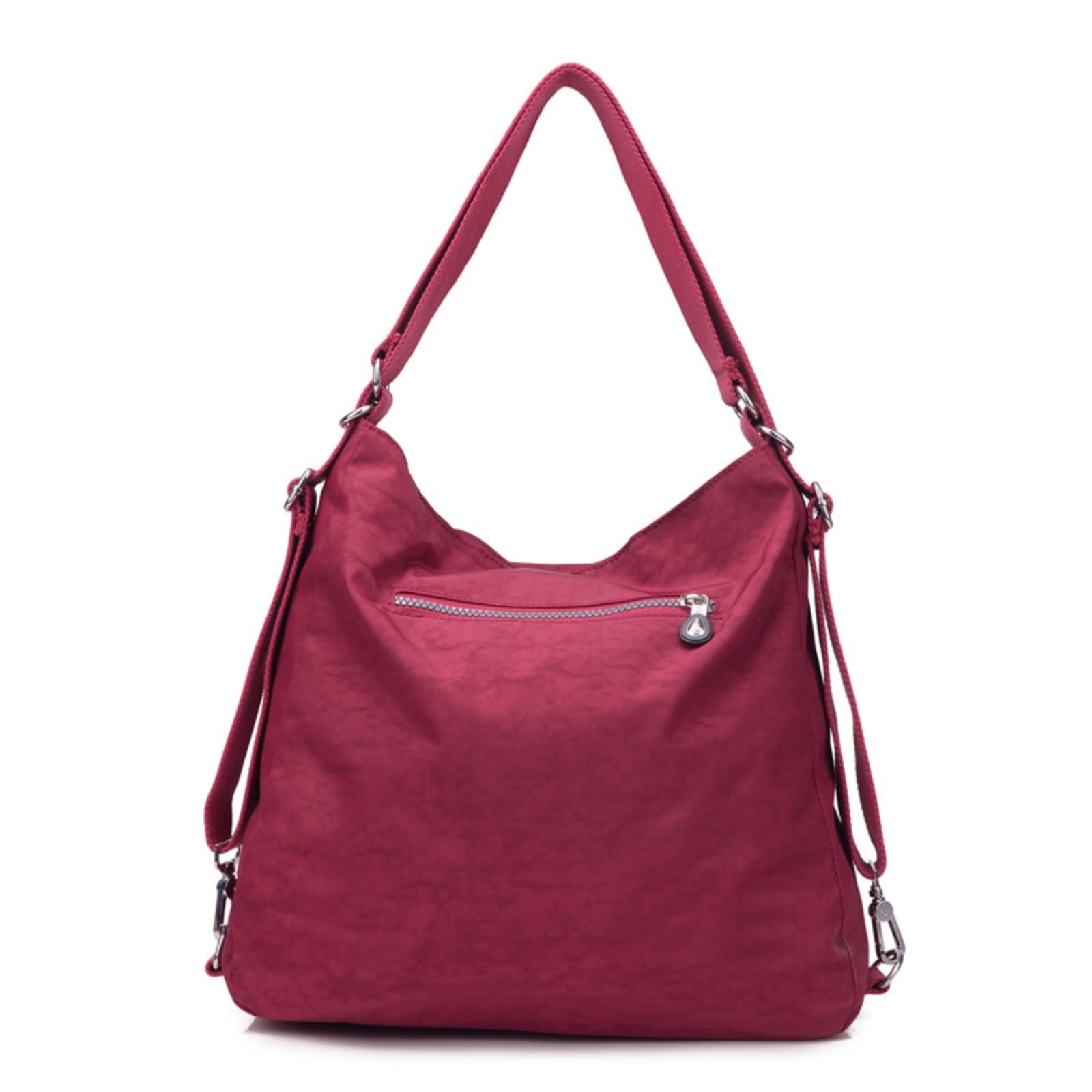 Mochila escolar Borsa A Spalla in Nylon Multi-Tasca Donna, Zaino Convertibile per Adolescenti, Studi Scolastici, Viaggi Giornalieri E
