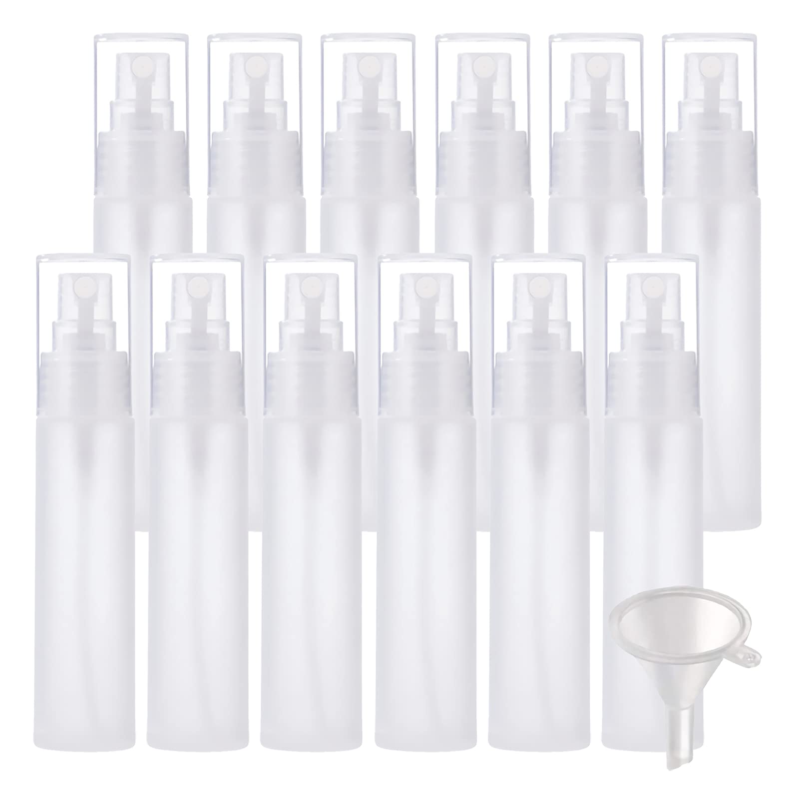 24 pezzis 30ml Flacone spray liquido in plastica, 30 ml Trasparente opaco Bottiglie Spray per Nebulizzazione Fine, Viaggio, Contenitore Cosmetico per Flacone Spray per Profumo