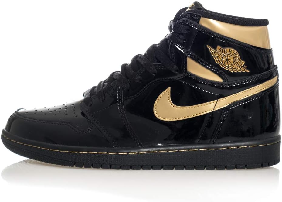 Black and gold nike shoes high tops Clearance