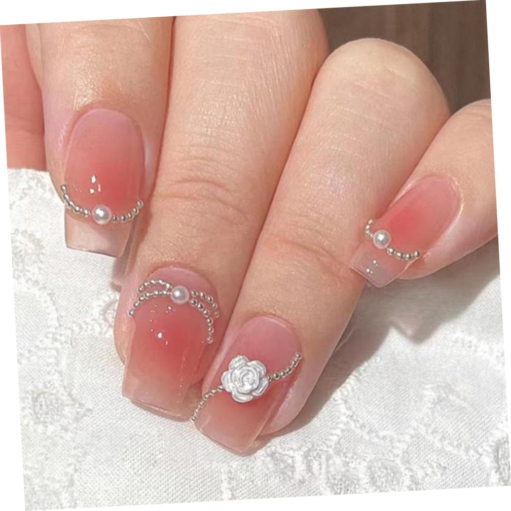 SHERCHPRY Unghie Rotonde di Caviale Mini Decorative per Nail Art Fai da Te Adatte per Unghie Naturali e Artificiali UV e Dip