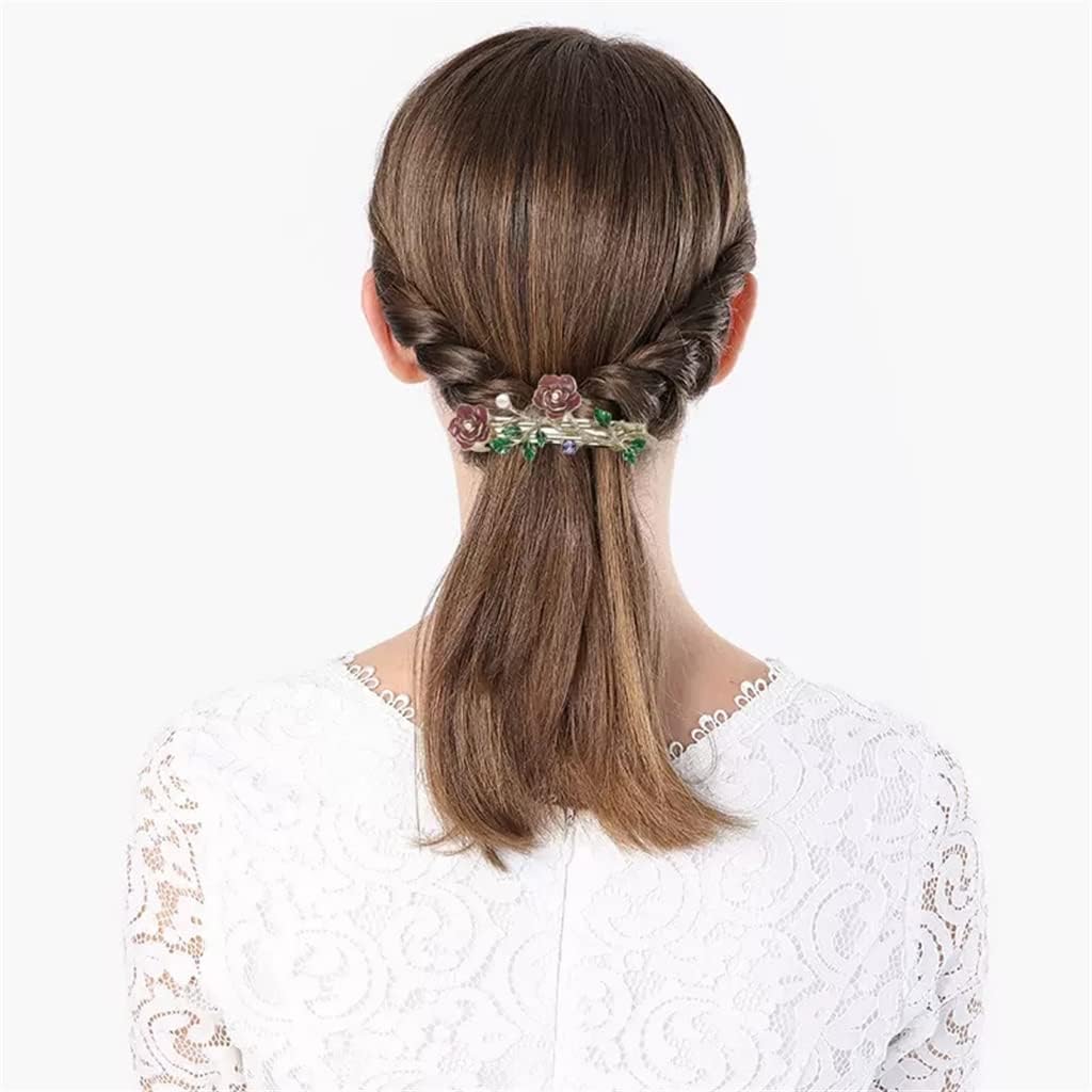 Secret Garden レディース ワンクリップ フラワークリップ ヘアカード ヘッドドレス ヘアクリップ フラワーカード