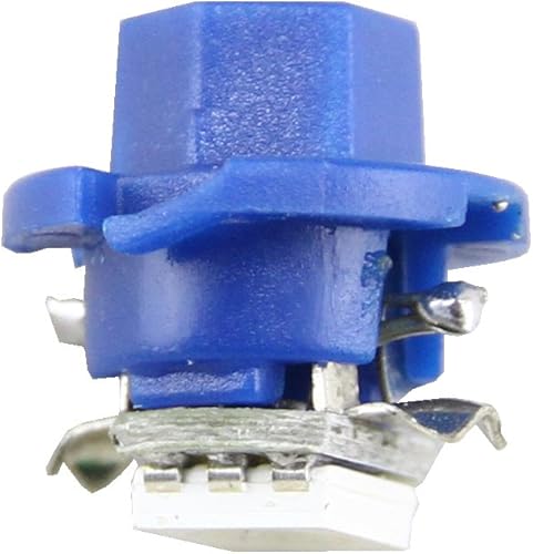 Miniatura 5 de NSLUMO Bombillas para velocímetro, 10 unidades, color azul, T5, B8.5D, 5050, 1SMD, 1SMD, panel de instrumentos, 12 V