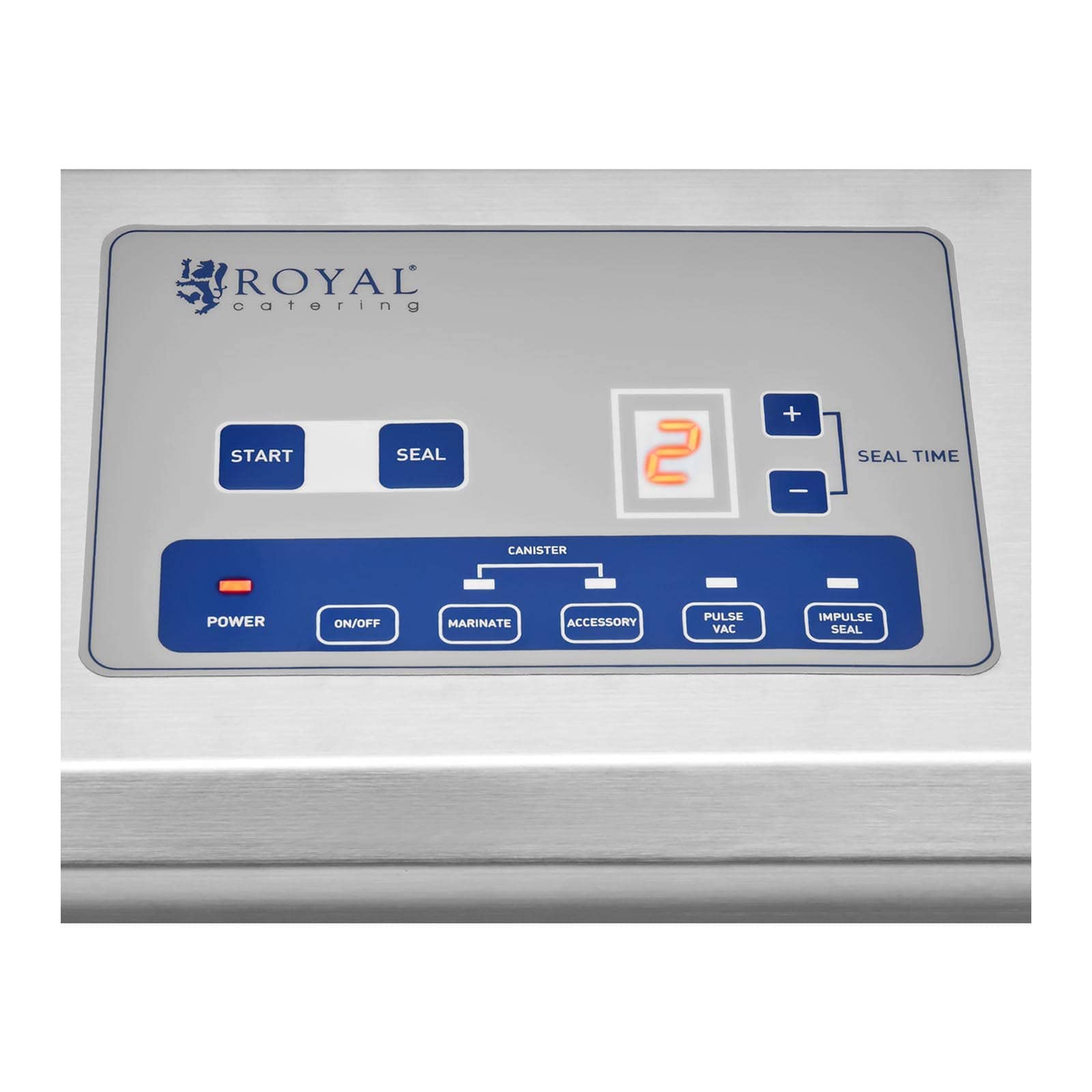 Royal Catering RCVG-40 Machine Appareil De Sous Vide Alimentaire Pro Emballeuse Petite Sous Videuse Scelleuse Professionnelle (Vitesse : 16 l/min, Sacs : 31 cm, Largeur de la soudure : 1,8 x 2 mm)