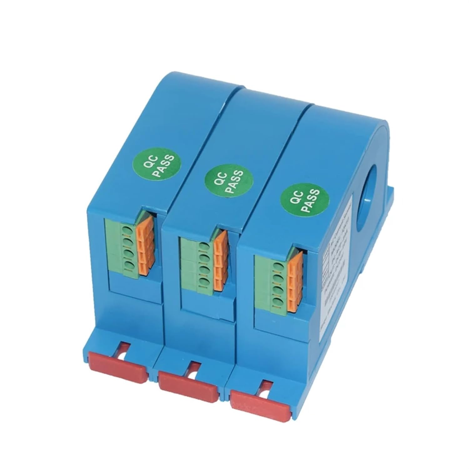 1PCS AC Current Transmitter Measuring AC0-50mA-1000A Hall Current Sensor 4-20mA 0-5V 10V 25mm Perforated AC Current Transducer(Output 4-20mA,AC0-50A_Hole 25MM_AC220V)