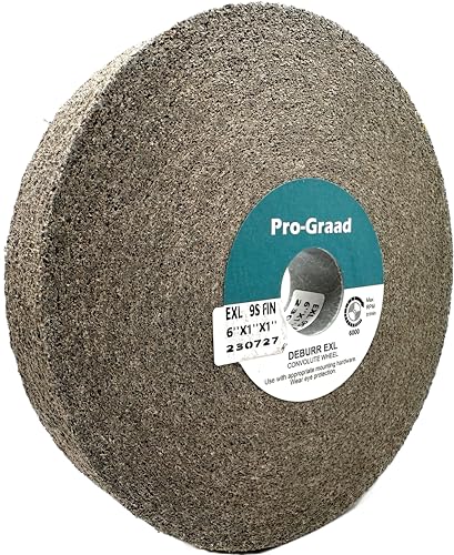 EXL Deburring Wheel 6" x 1" x 1", 9S Fine, 05132, 2 Pack