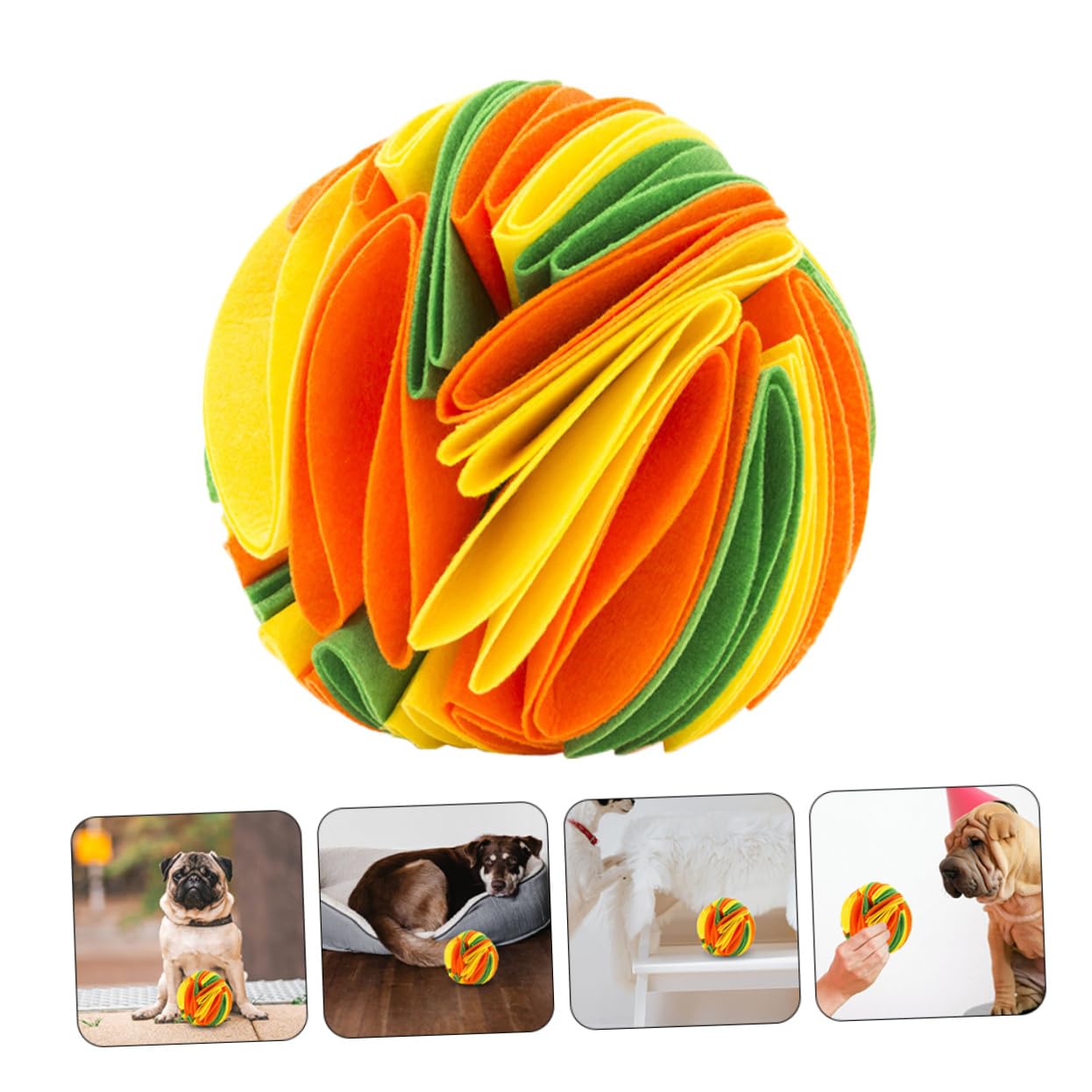 Toddmomy 3piezas Juguete De Olfato para Perros Masticable Colorido para Mascotas Juguete De Alimentación Lenta y Limpieza para Perros Pequeños y Medianos