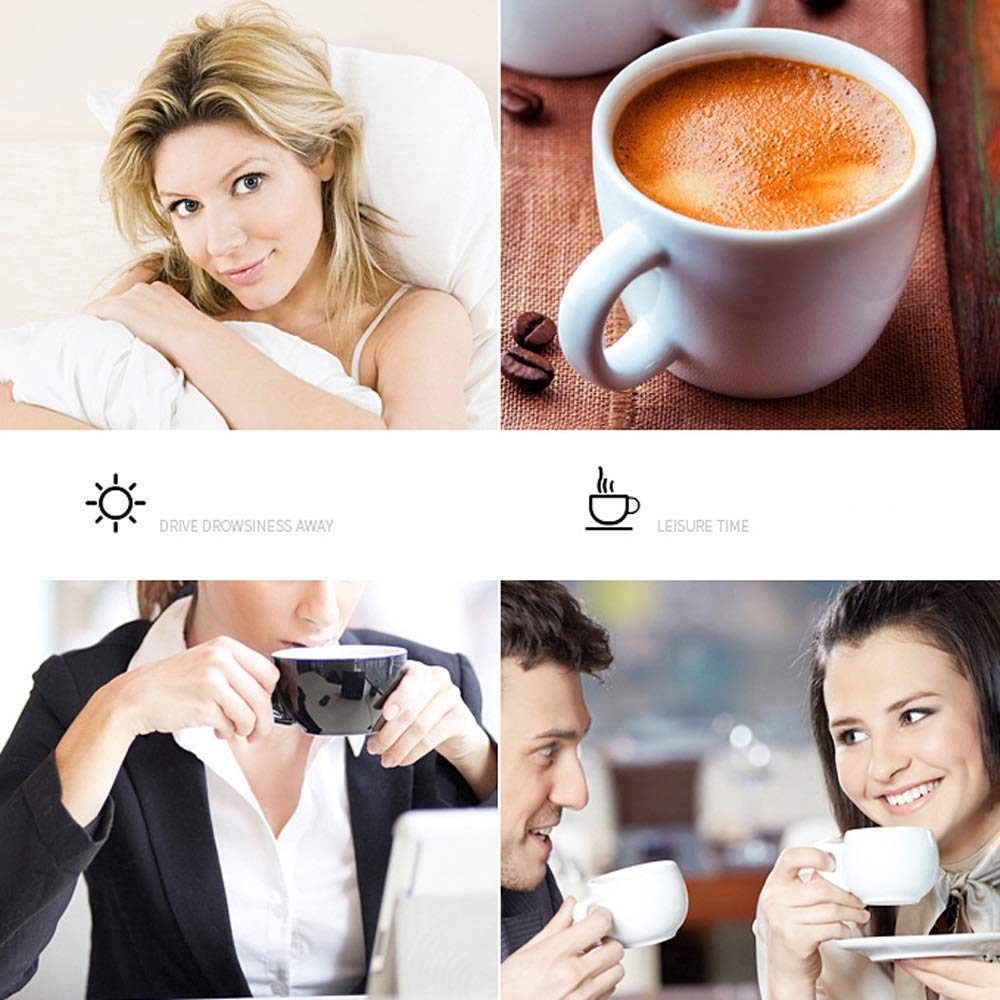 Ekspres do kawy Ekspres do kawy z filtrem, kawa rozpuszczalna o mocy 600 W, espresso, kawa macchiato itp. | Funkcja zapobiegająca kapaniu, szklany dzbanek odporny na wysokie temperatury (czarny)