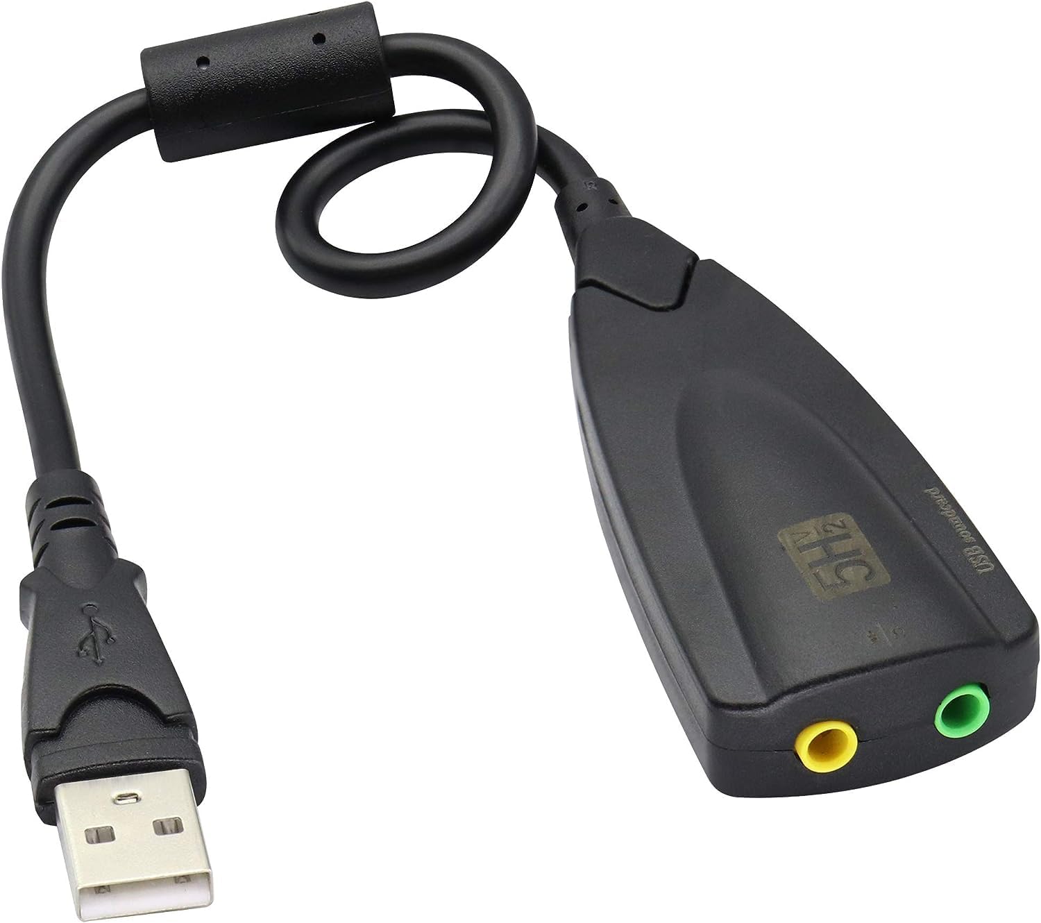CARECASE USB External Stereo Sound Adapter 5hv2 Multi-Function USB 2.0 External 3D Virtual 7.1 Channel Sound Card Adapter with 3.mm Headphone Mic Jack(k)-image-32