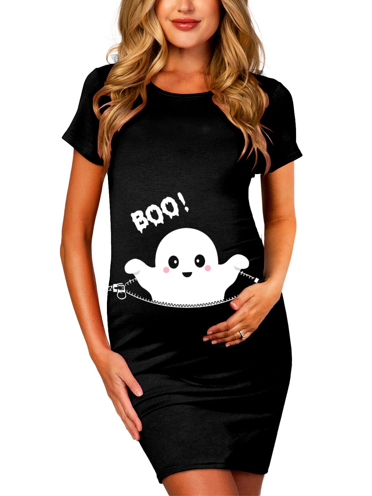 Deerose Halloween Maternity Mini Dress