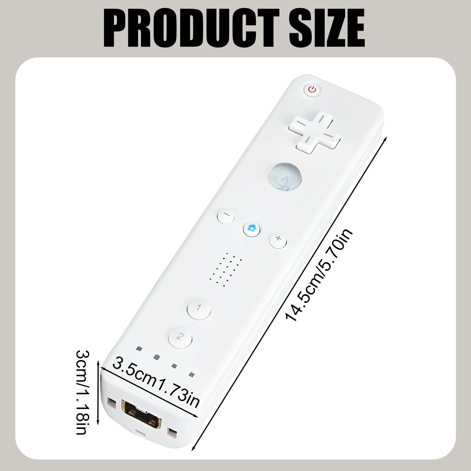 Télécommande Wii : manette de jeu manette Wii télécommande sans fil connexion capteur de mouvement manette de jeu de remplacement pour console Wii et Wii, avec étui en silicone et dragonne (blanc)