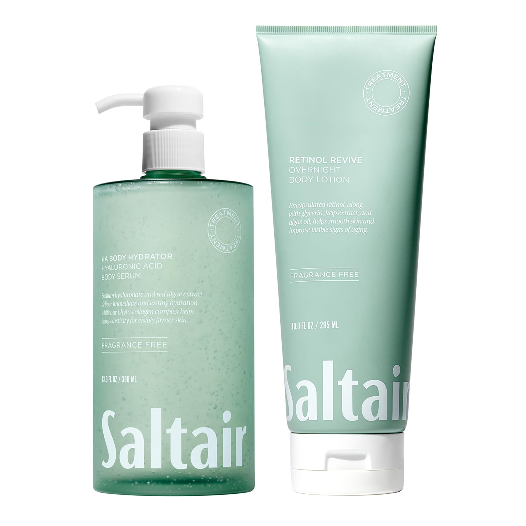 Saltair HA Body Serum & Retinol Revive Lotion Bundle | Hydrating | 2 Pc