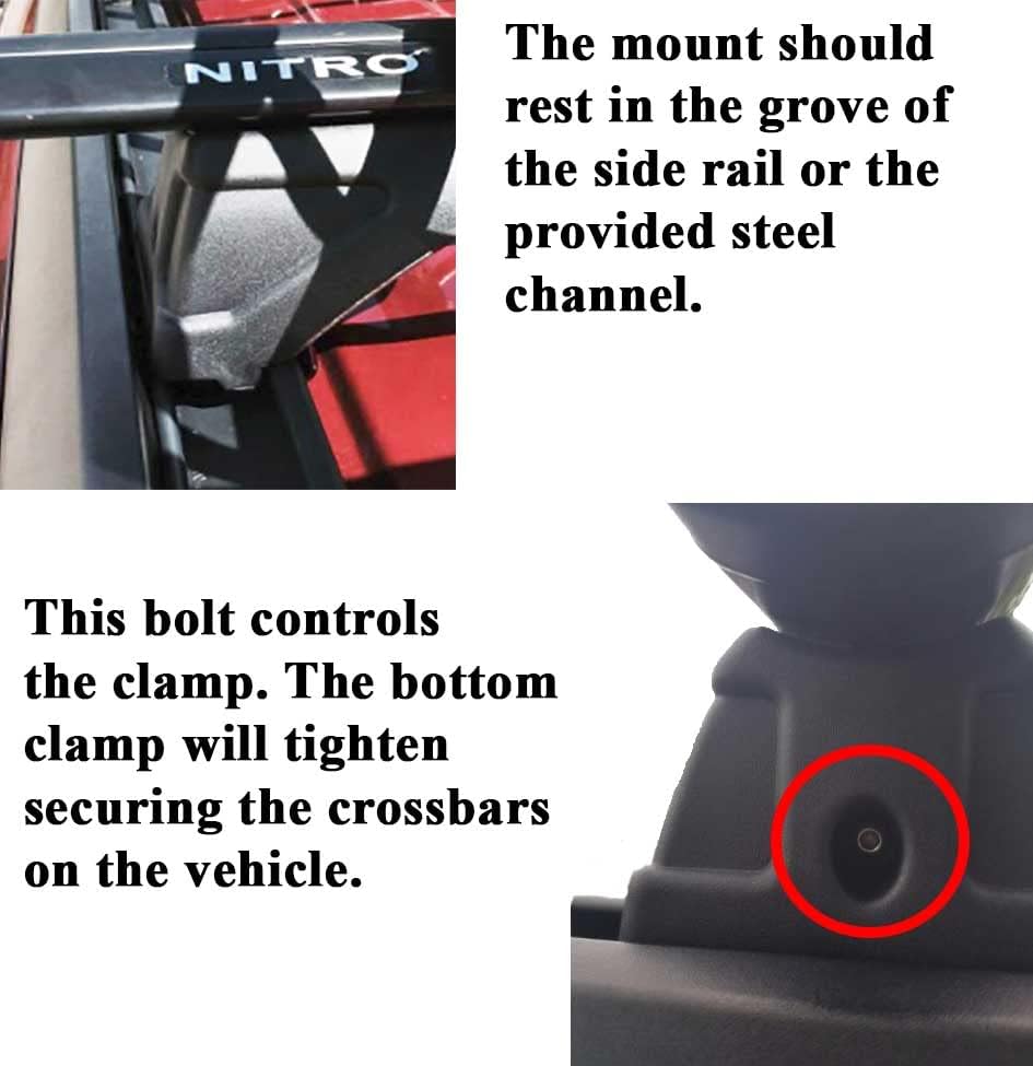 BRIGHTLINES Crossbars Roof Rack OE Style Replacement for 2007-2012 Dodge Nitro