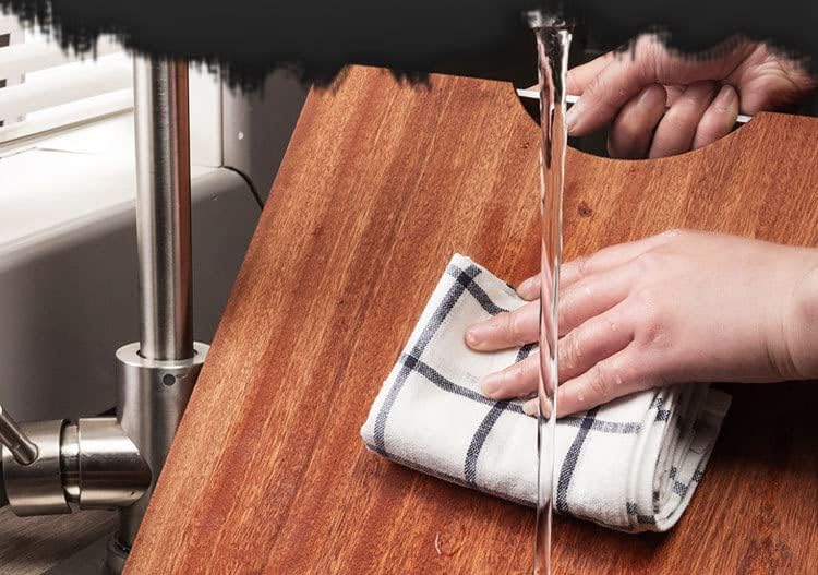 丸木まな板 キッチン無垢材家庭用両面 肉野菜用 黒檀 天然抗菌純木の粘着板 (38*26*2.5CM)