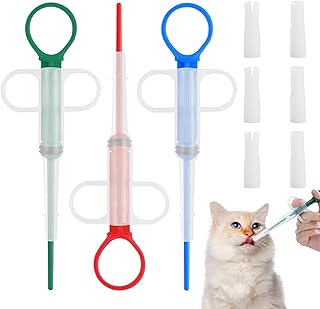 3 Stücke Tabletteneingeber Katze,Tablettengeber für Katzen,Tablettengeber Katze,Katzen Tabletteneingeber,für Assist Cat Hund Wurmkur Schmerzmittel Pill Schluckhilfe,Easy,Schluckhilfe,Recover Gesund product image