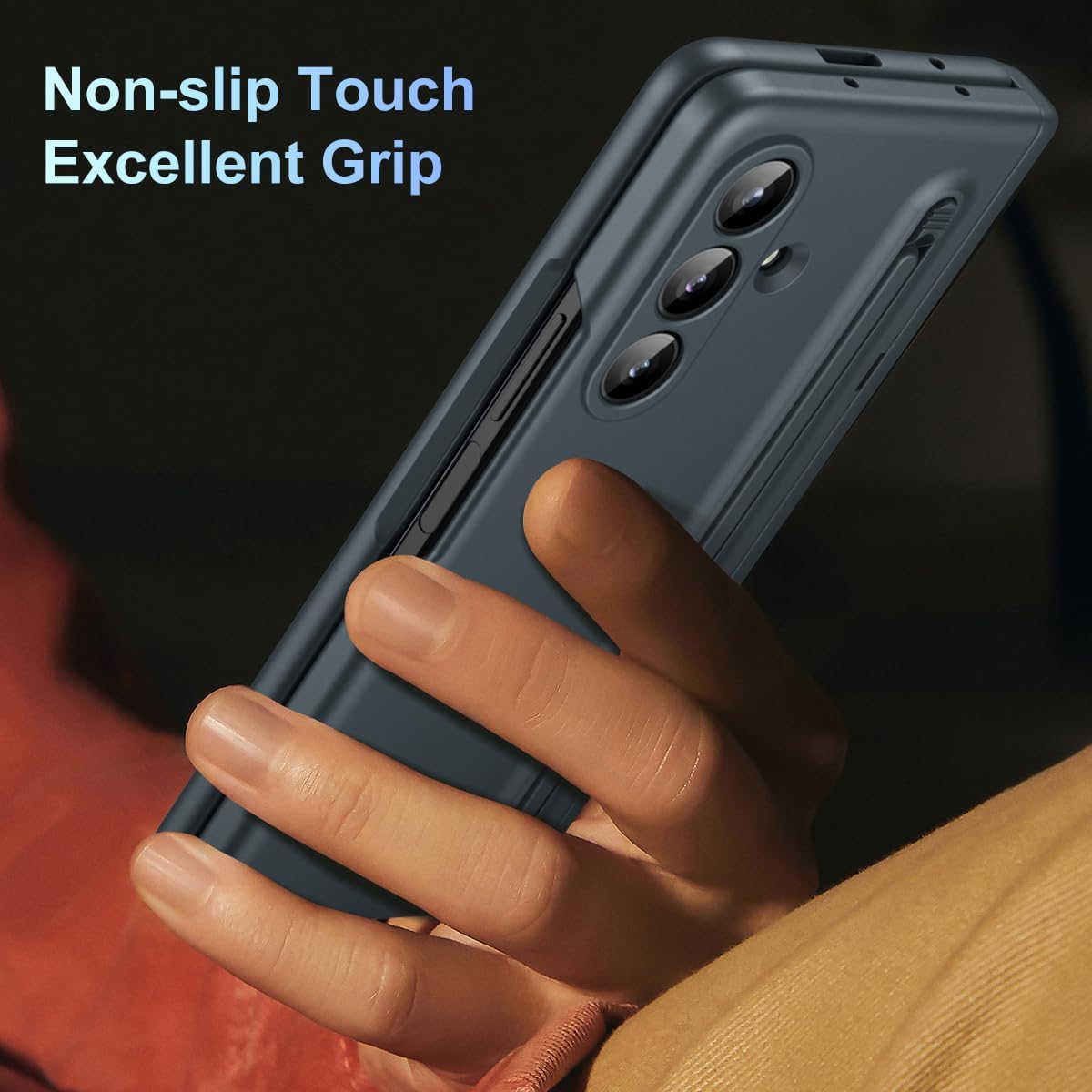 for Samsung Z Fold 7 Case with Screen Protector, Built-in S Pen Holder and Stylus, Hinge Protector Cover for Samsung Galaxy Z Fold7, Pen is Included-Green