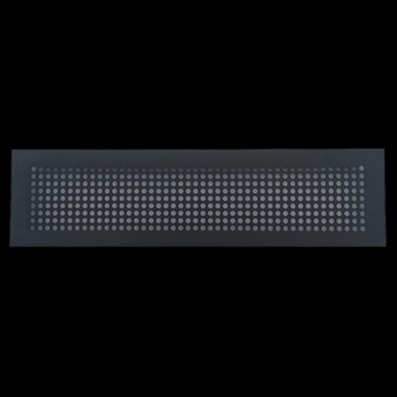 Xianglaa-cubierta de ventilación de aire, 80 mm, de aluminio Salida de aire Rejilla cubierta, patrón de flor de la nieve de nido de abeja Rectángulo, Oro, Plata, Negro, Muebles armario del zapato Gabi