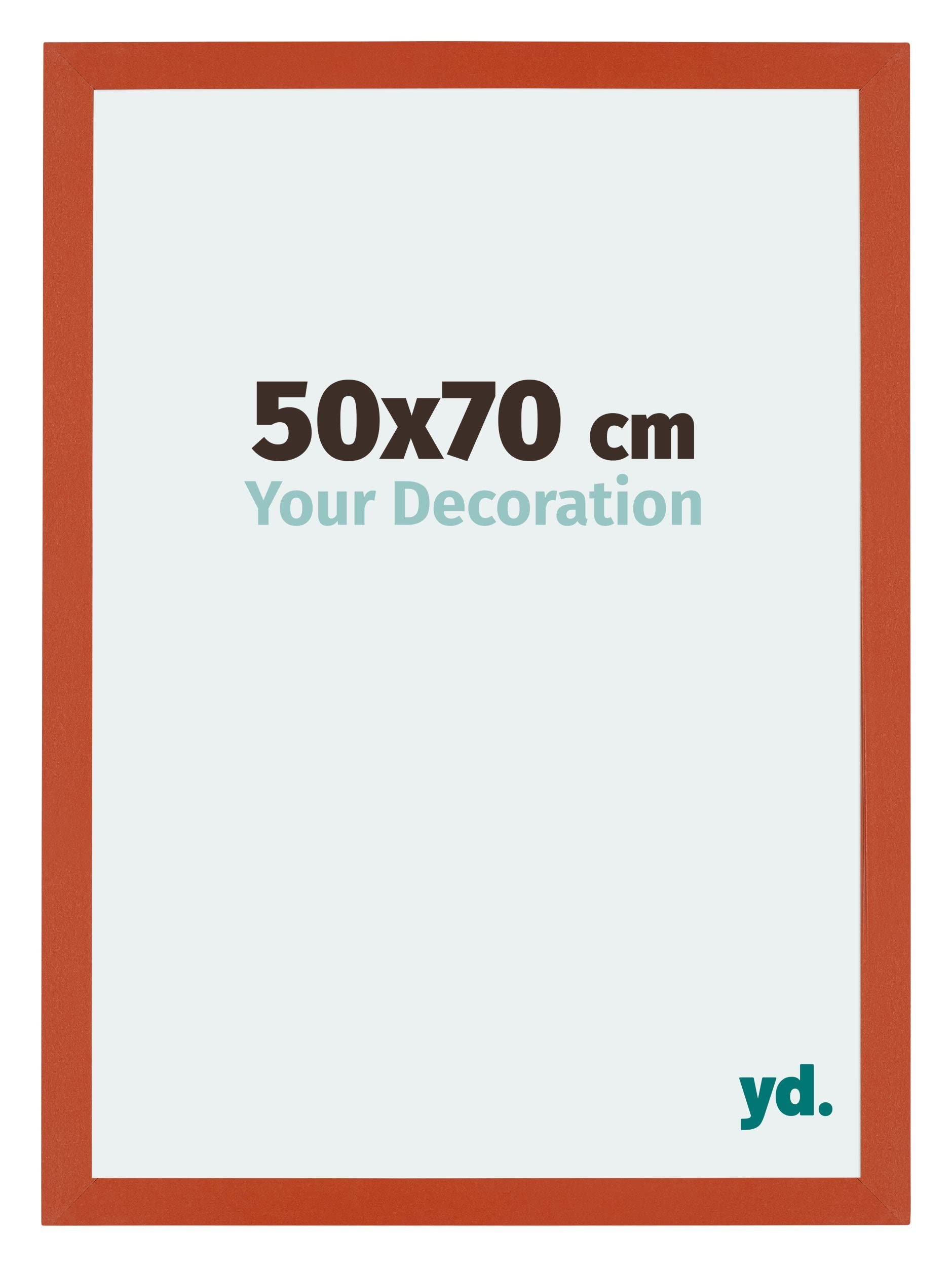Your Decoration - Picture Frame 50x70 cm - Orange - Decorative Wall Frame in MDF with Antireflection - Frame 50x70 - Mura