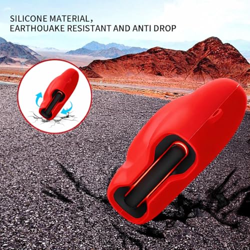 Image of MoonMart Silicone Case Cover Compatible with Boult Astra, UFO, Mustang & GoBoult Ember (Red)