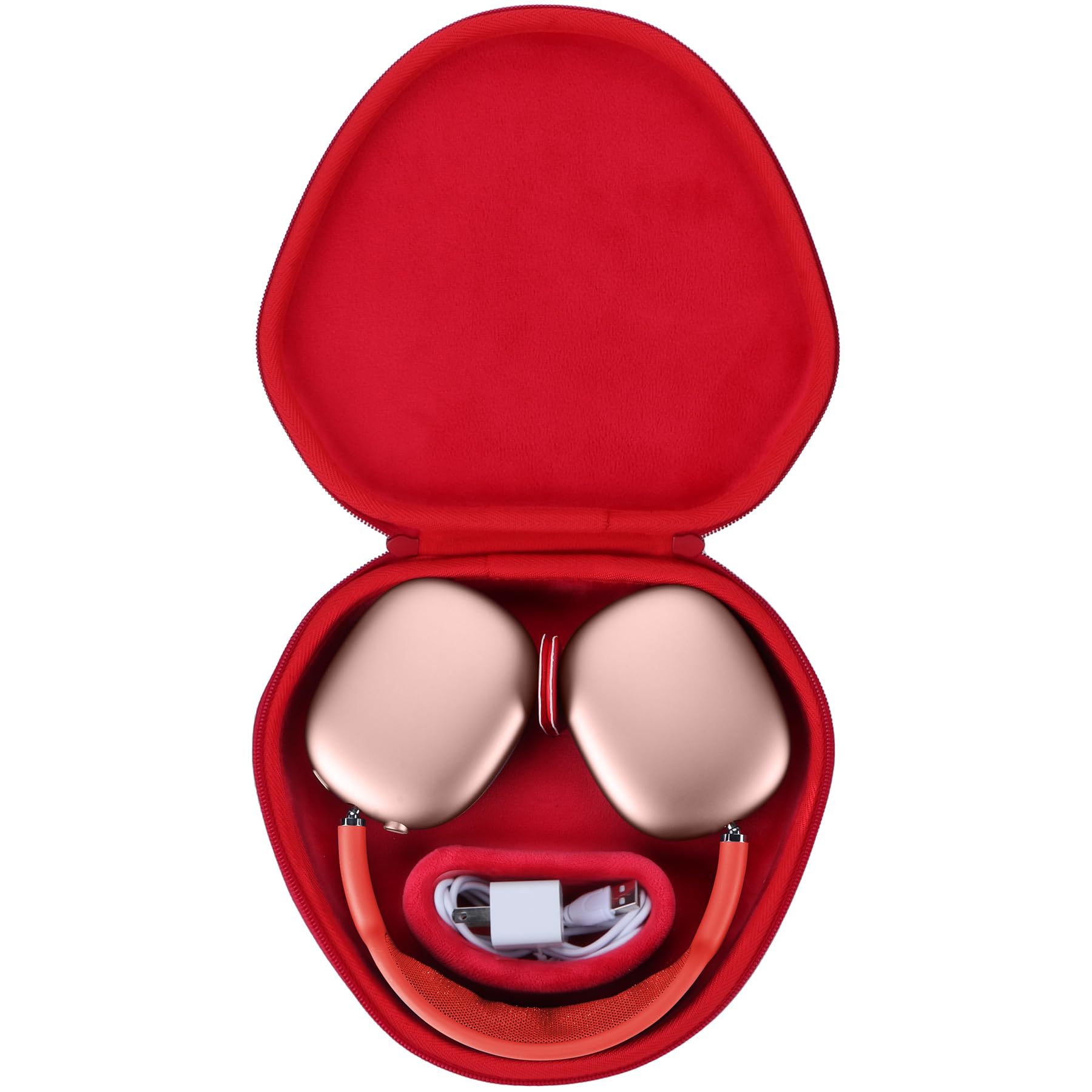 Peyyargo Hard Carrying Case with Sleep Mode Replacement for Apple AirPods Max Wireless Over-Ear Headphones (Red)