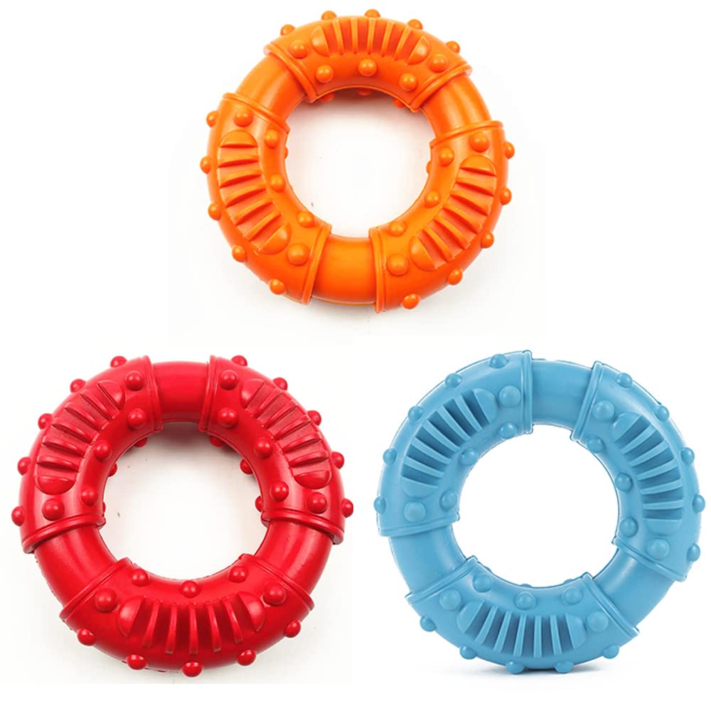Juguete para Perros Anillo Interactivo De Goma Resistente A Mordeduras Molar Juguete para Mascotas Molar Mediano Y Grande Juguetes