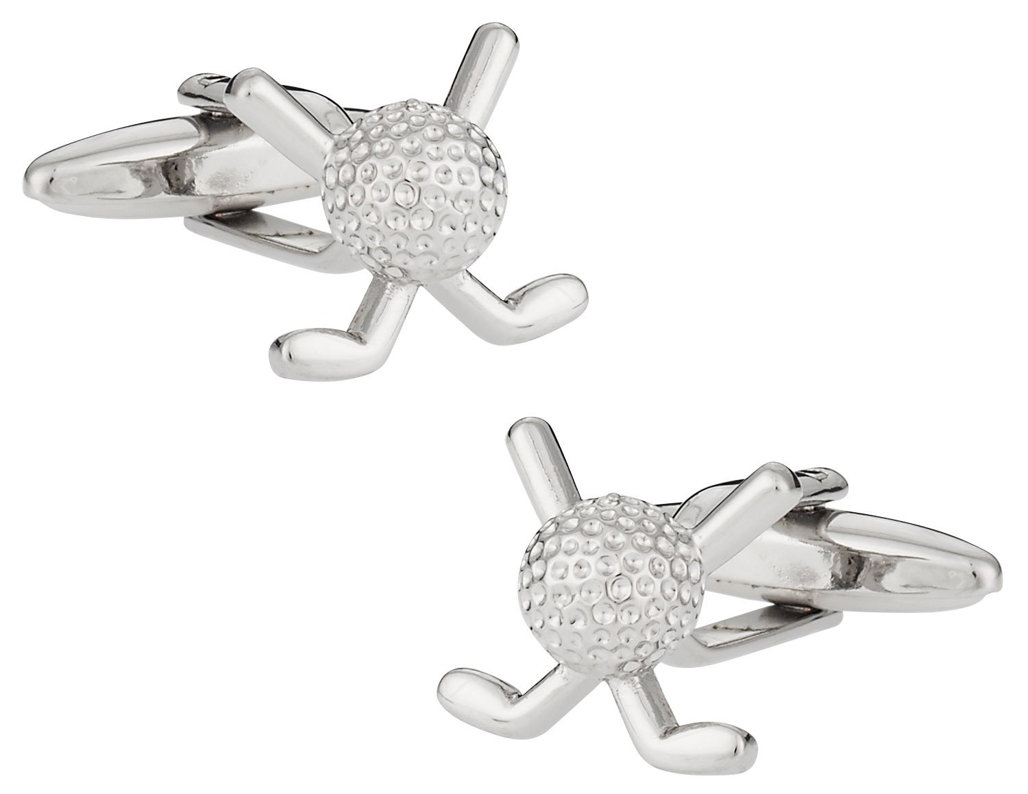 Cuff-DaddySilver Golf Cuff Links with Presentation Box