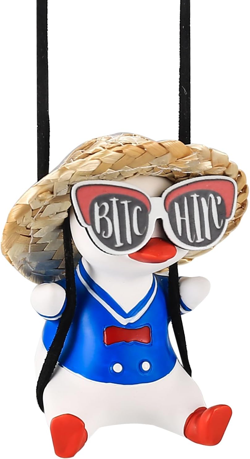 Swinging Duck Car Hanging Accessories, Rear View Mirror Car