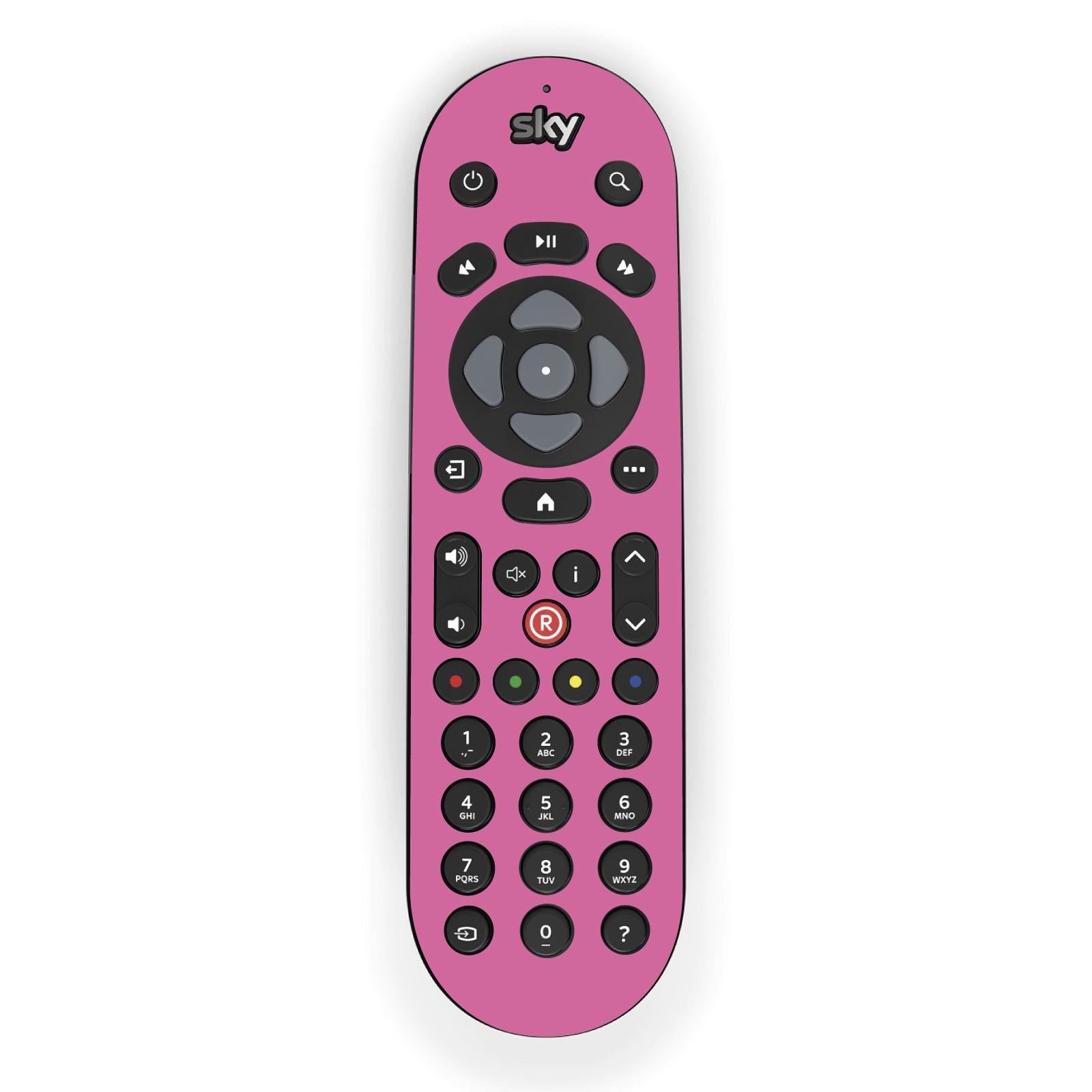 Stika.co Pink Plain Vinyl Skin Sticker For Tv Remote Controller - For Sky Q Remote Only - Remote Not Included - Sticker Only