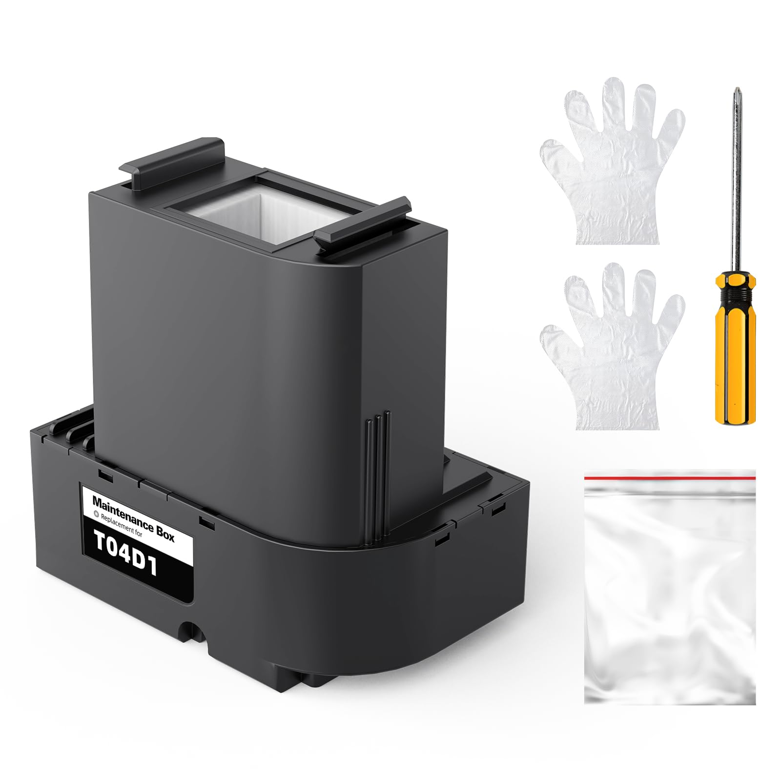 Skydo T04D1 Scatola di Manutenzione, Compatibile con Epson C13T04D100 T04D100 Eccellente Capacità di Assorbimento Dell'acqua, con ET-15000 ET-4750 ET-3750 ET-4850 ET-3850 ET-3700 ET-4856 ET-5150