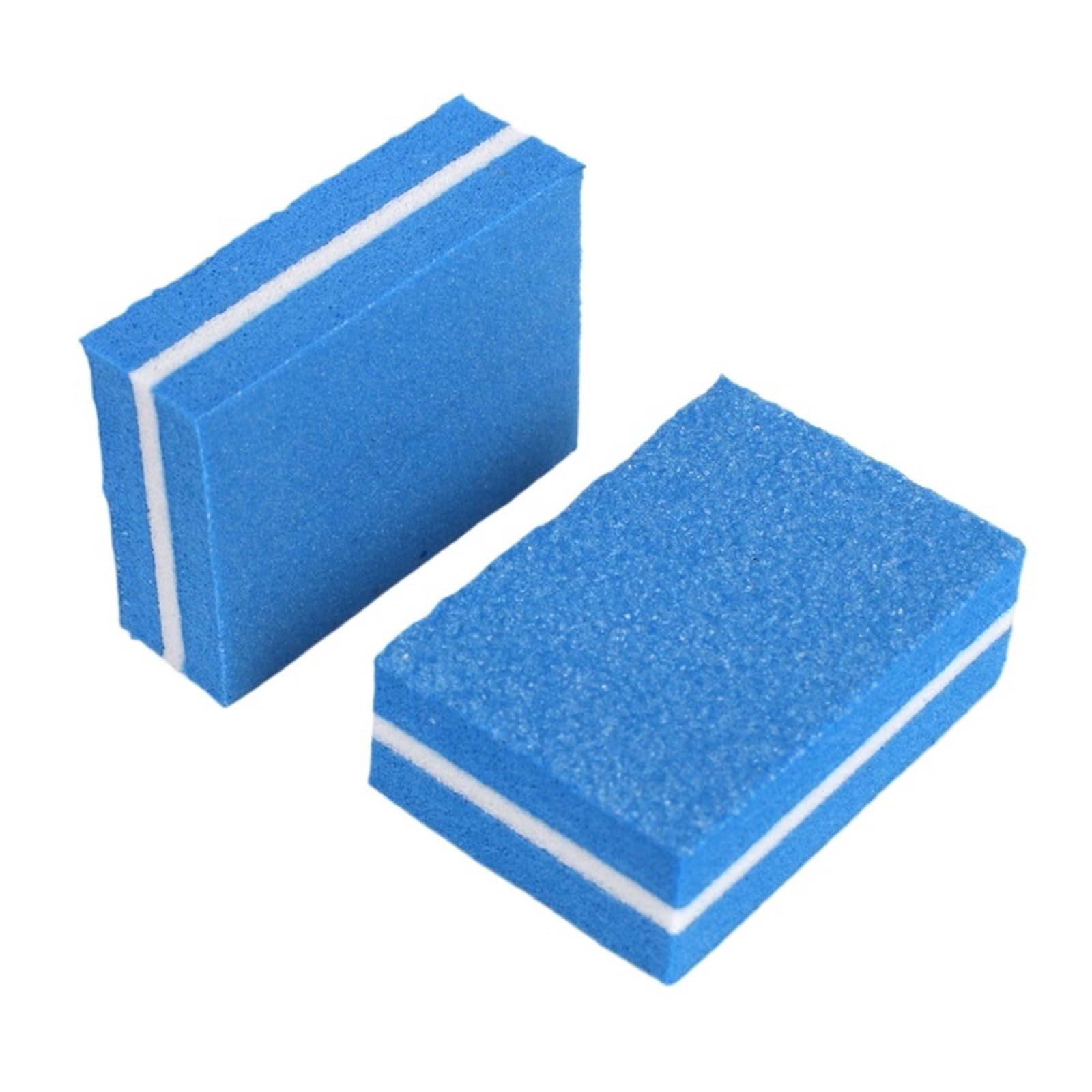 100 sztuk Pilnik do paznokci 100/180 Jednorazowy blok polerski do paznokci Gąbka Narzędzie do manicure dla kobiet Paznokcie(Blue)