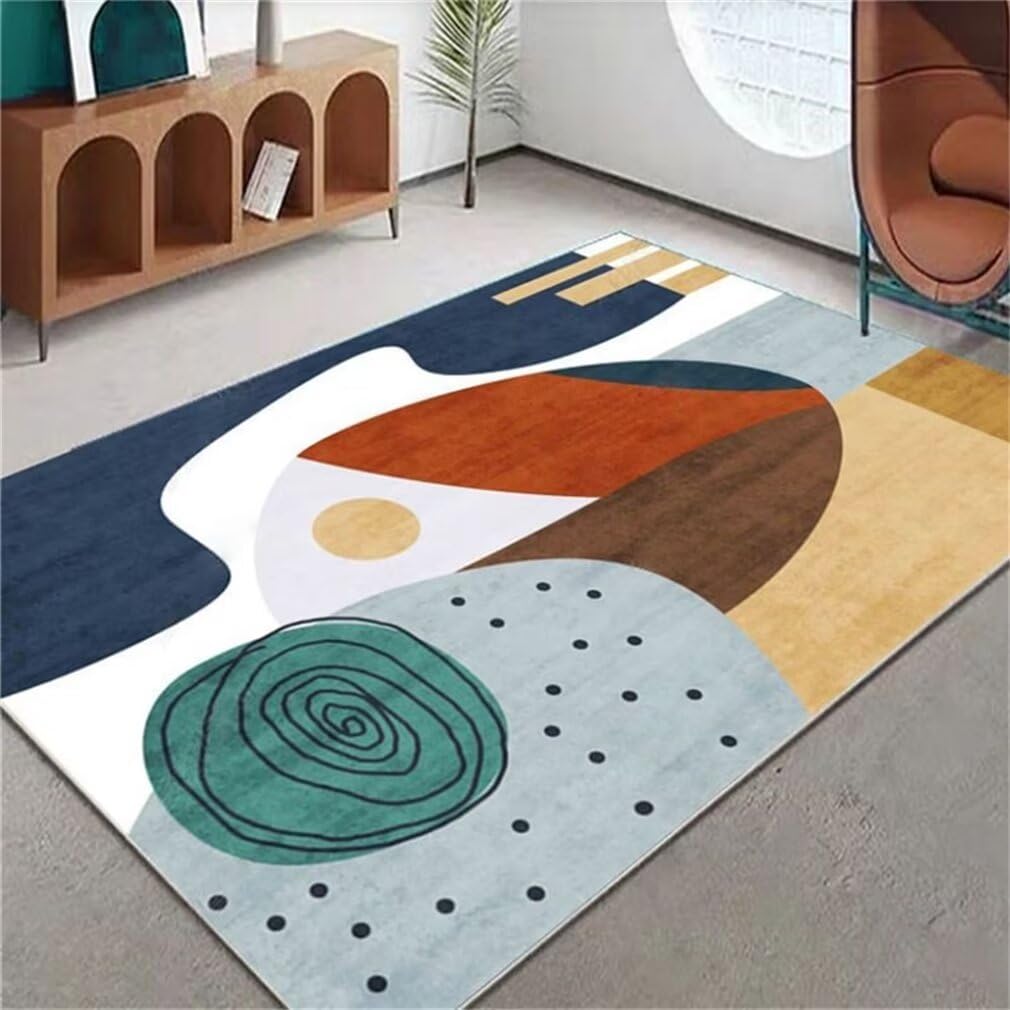 Tapis design salon multicolore pour sublimer votre espace de vie