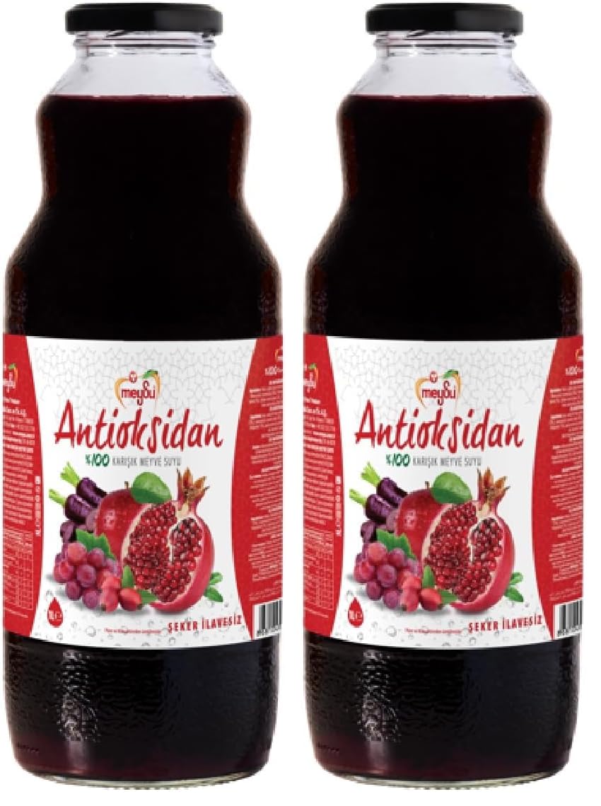 Meysu 1 Litre Antioksidan%100 Karışık Meyve Suyu 2li paket