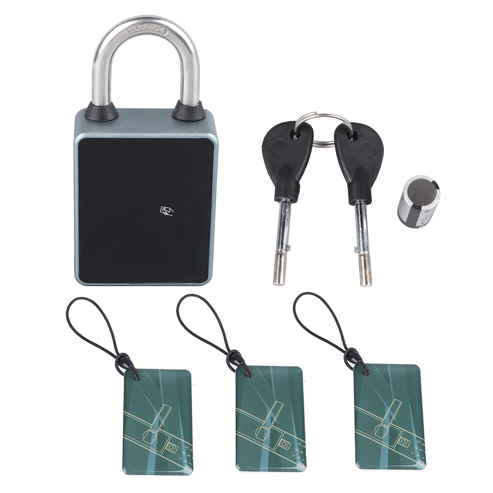 Candado Inteligente con Teclado sin Llave, Candado con Bluetooth IP65, Resistente Al Agua, Casillero, Gimnasio, Cerradura para el Hogar
