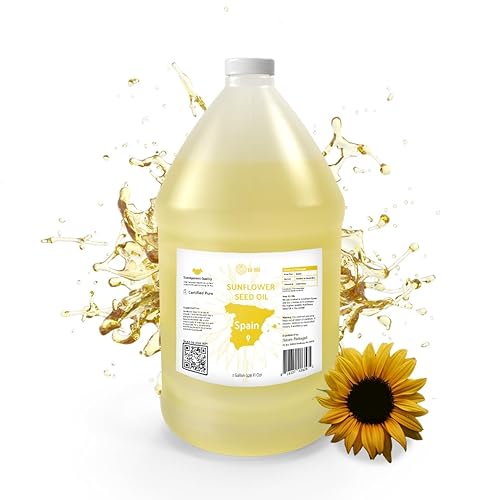 Nature Packaged Aceite de girasol (1GAL) Directo de las tierras de cultivo de EIR Oil en los campos soleados de España Aceite portador 100% puro