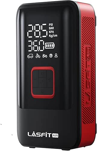LASFIT AIR TK1 Tire Inflator Portable Air Compressor, 5X Fast
